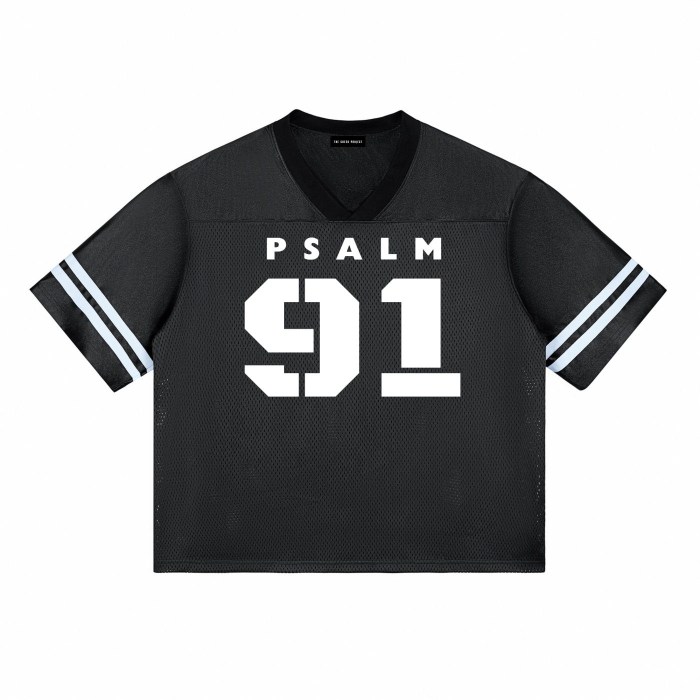 Psalm 91 (Black) | Taped Mesh T-Shirt