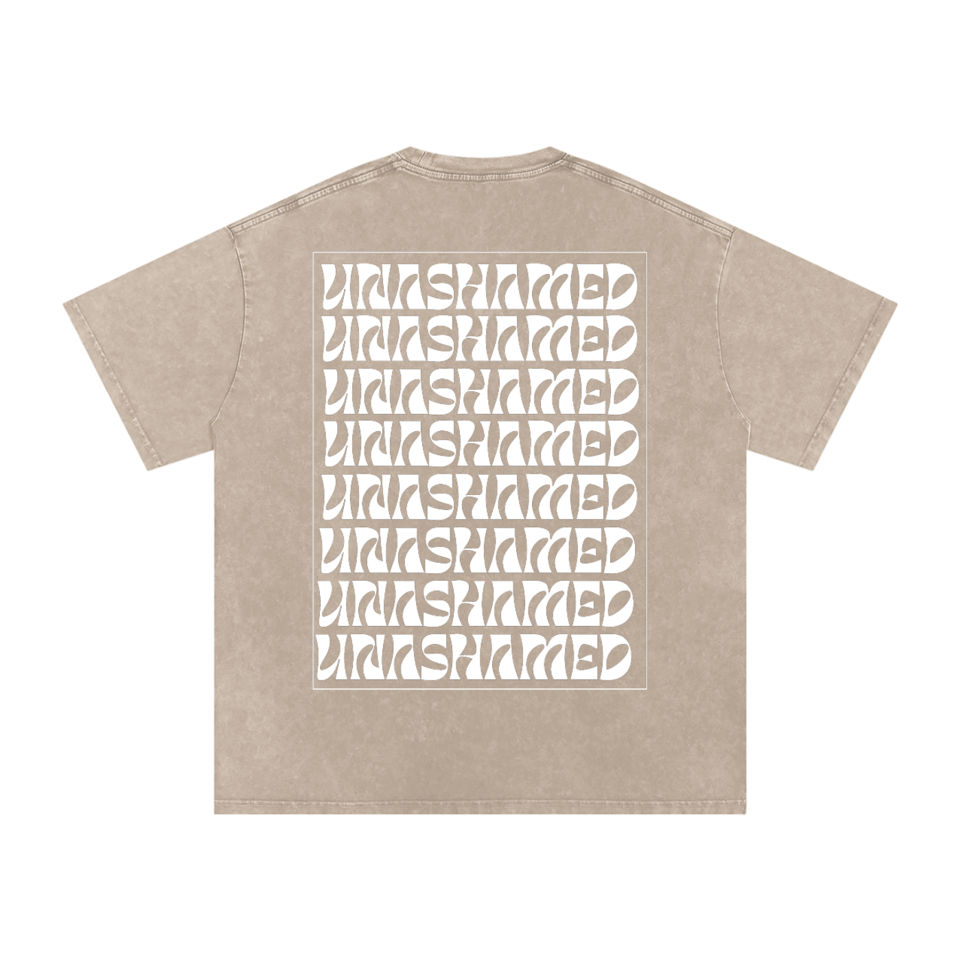 Unashamed | Snow Washed Oversized Cotton T-Shirt