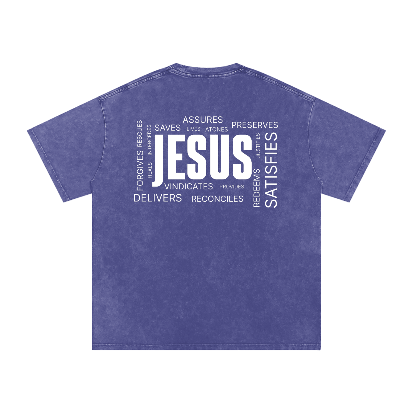 Jesus Christ | Snow Washed Oversized Cotton T-Shirt