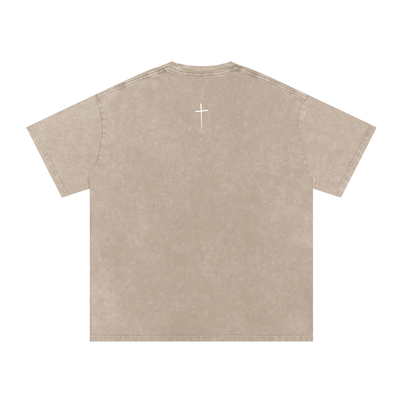 The Cross changed everything | Snow Washed Oversized Cotton T-Shirt