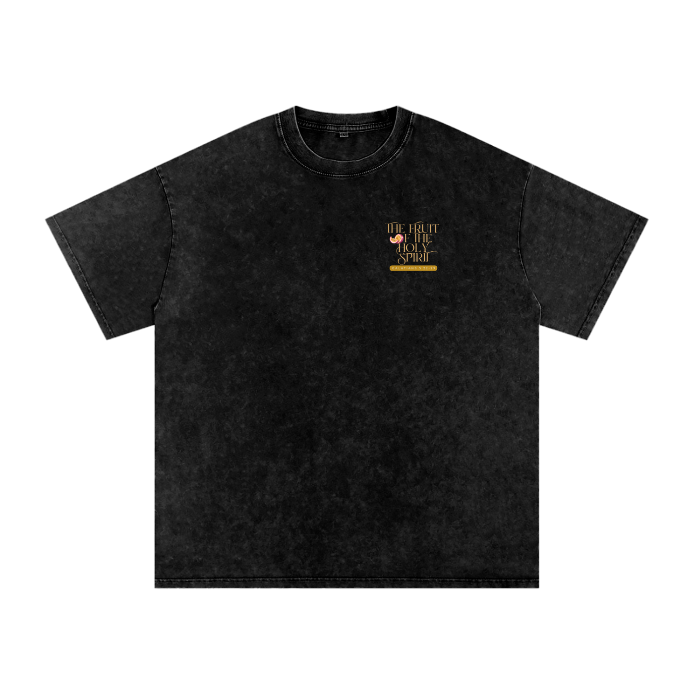 The fruit of the Spirit | Snow Washed Oversized Cotton T-Shirt