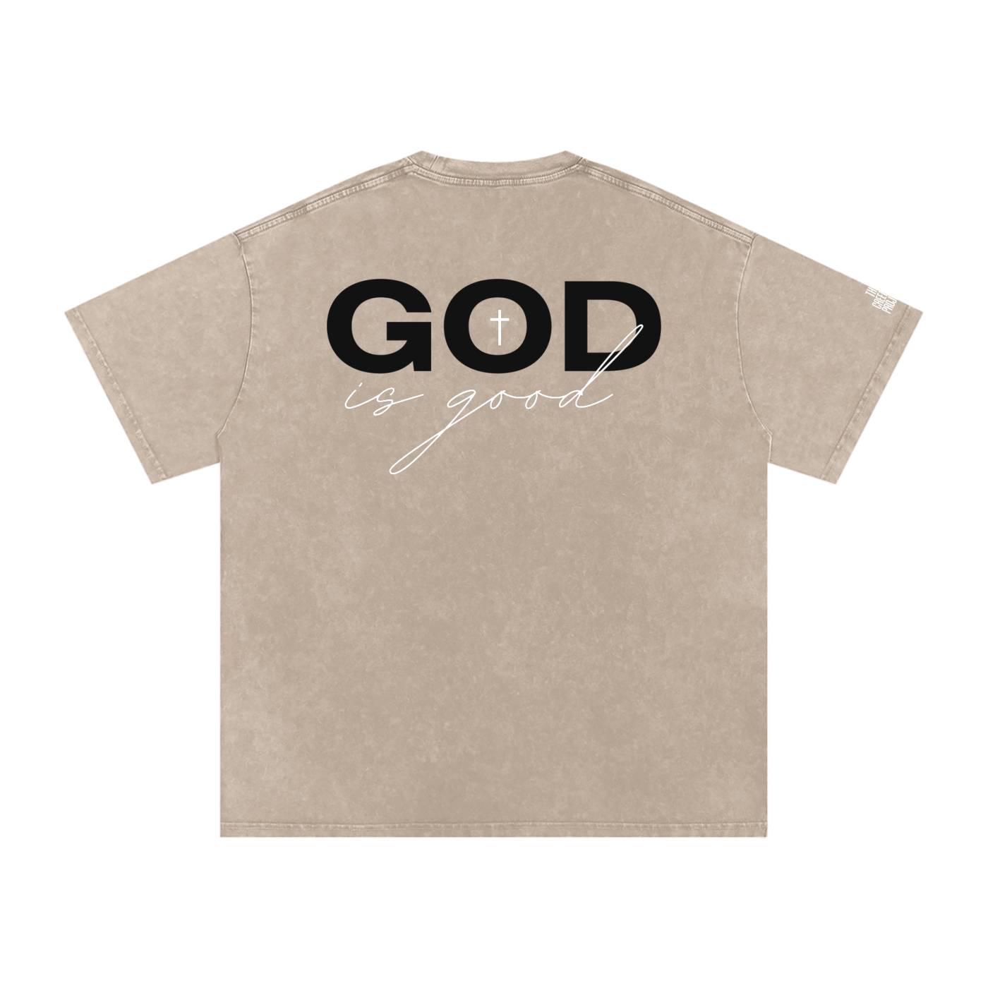 God is good | Snow Washed Oversized Cotton T-Shirt