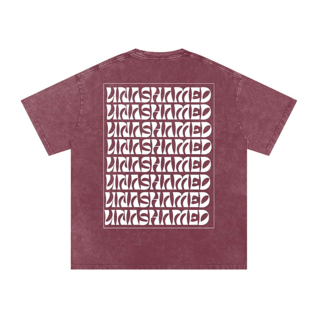 Unashamed | Snow Washed Oversized Cotton T-Shirt