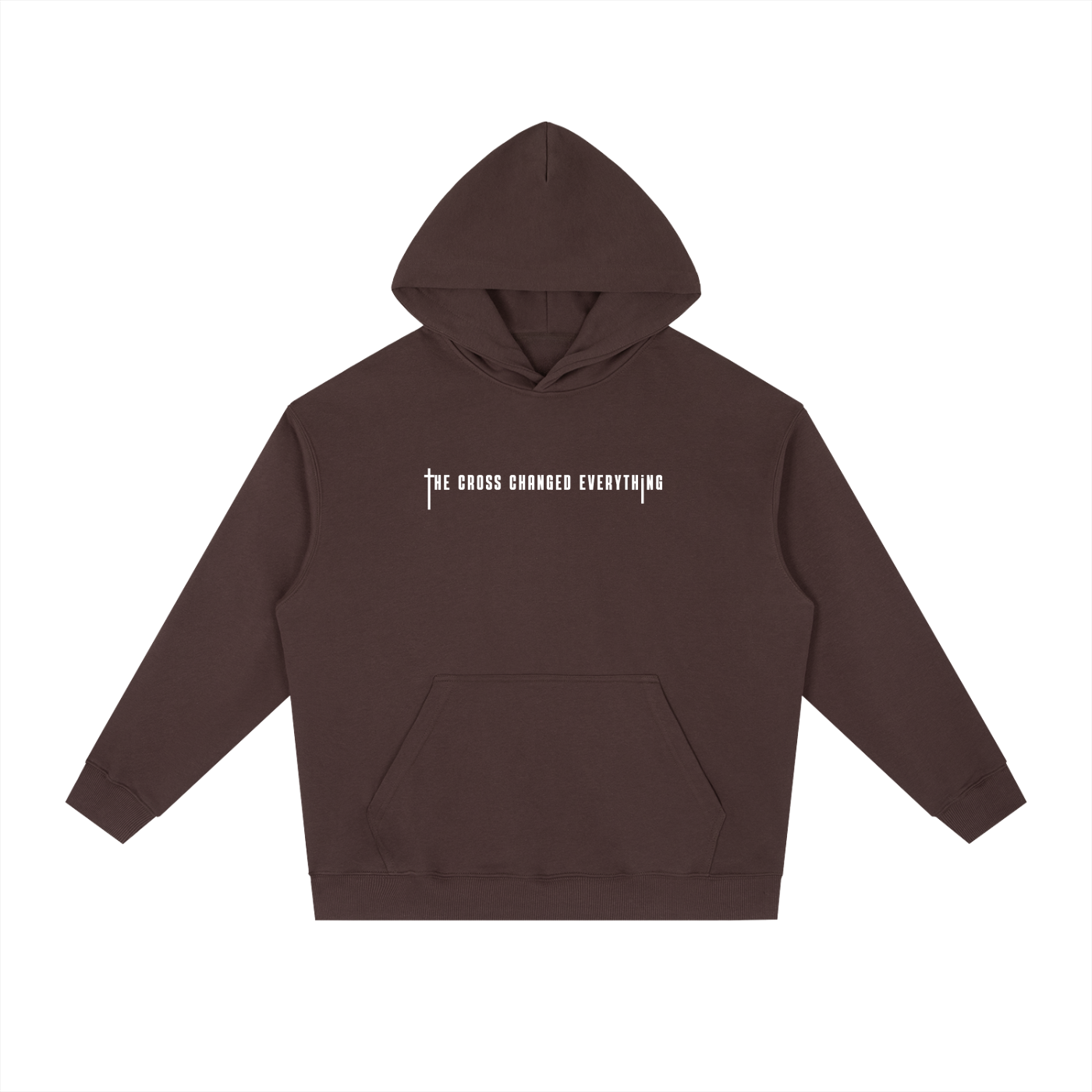 The Cross changed everything | Essential Heavyweight Drop-Shoulder Hoodie