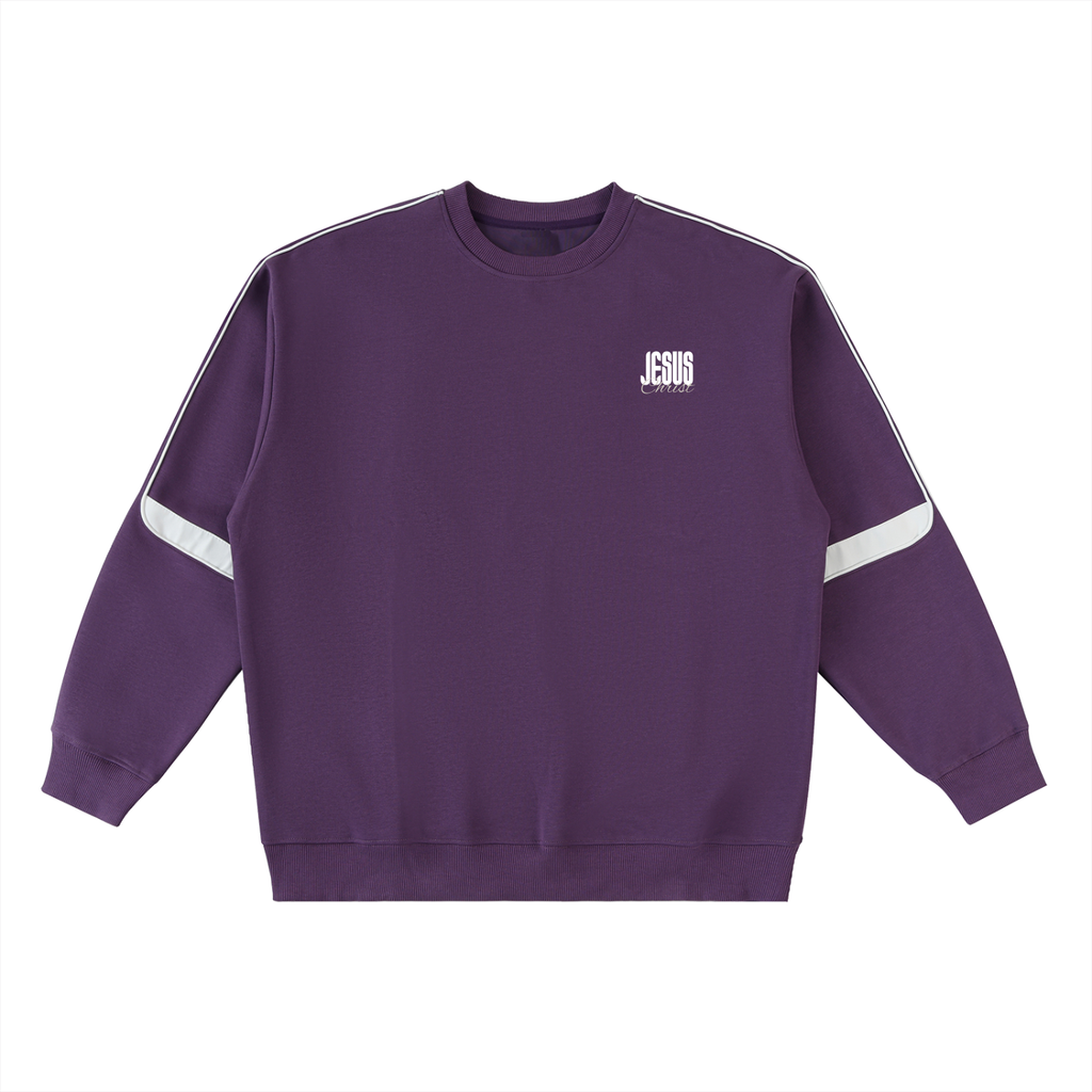 Oversized Crewneck Taped Sweatshirt