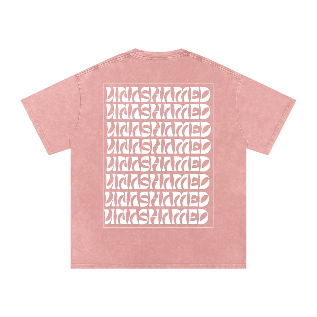 Unashamed | Snow Washed Oversized Cotton T-Shirt