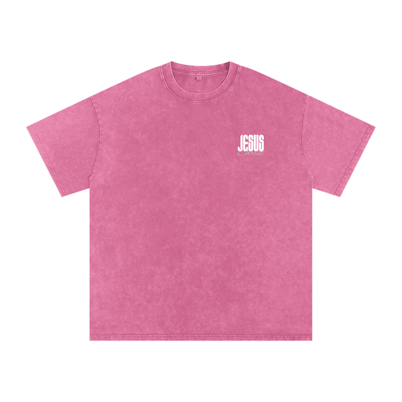 One name - Jesus | Snow Washed Oversized Cotton T-Shirt