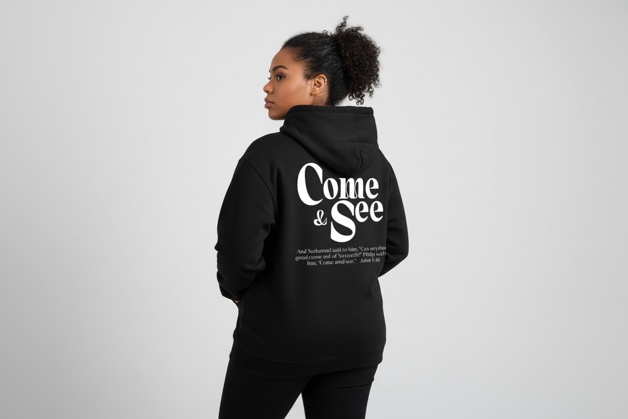 Come & See - John 1:46 | Oversize Fleeced Hoodie