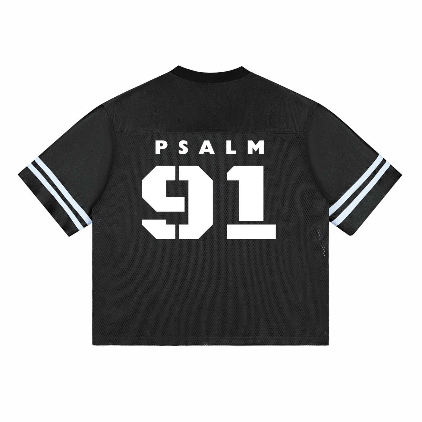 Psalm 91 (Black) | Taped Mesh T-Shirt