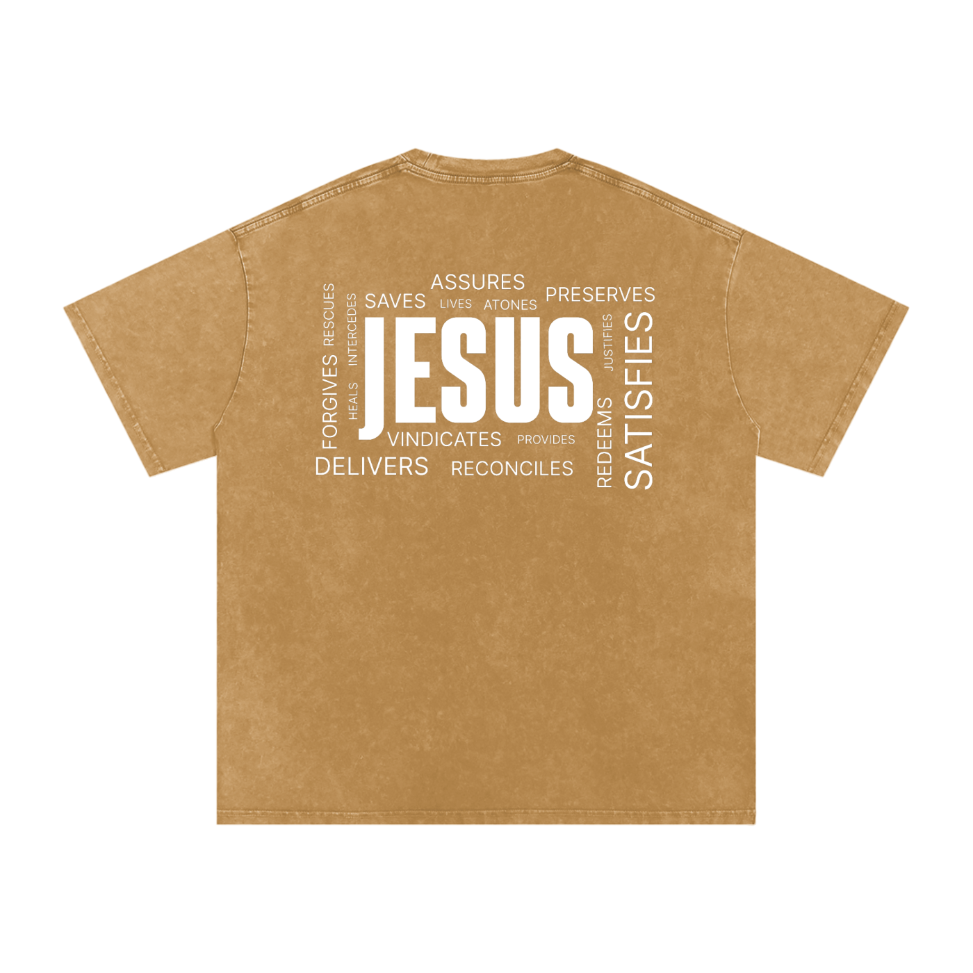 Jesus Christ | Snow Washed Oversized Cotton T-Shirt