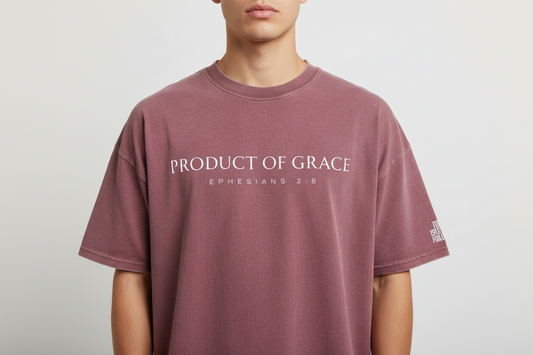 Product of Grace | Snow Washed Oversized Cotton T-Shirt