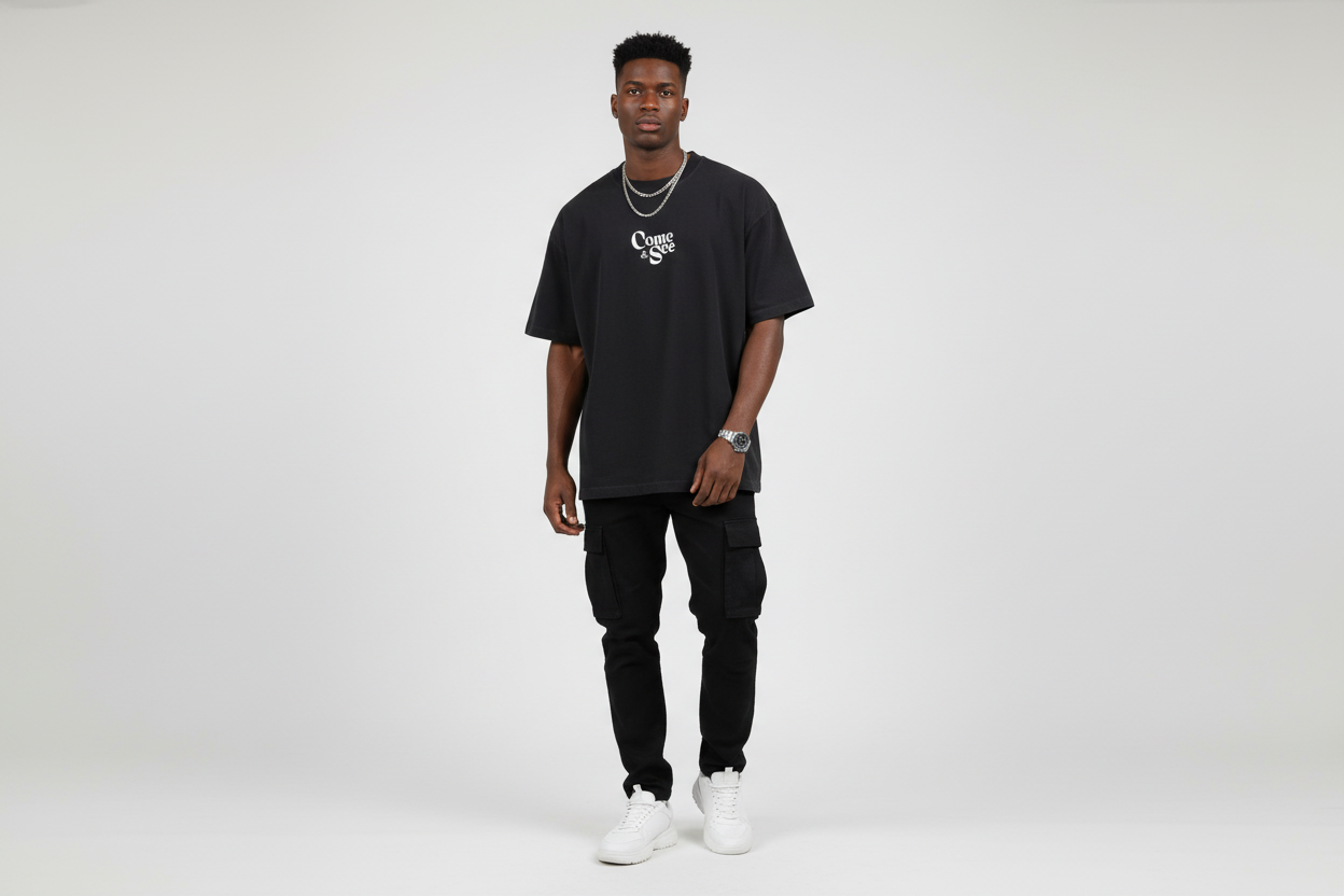 Come & See - John 1:46 | Vintage Washed Oversized Cotton T-Shirt