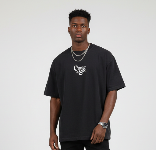 Come & See - John 1:46 | Vintage Washed Oversized Cotton T-Shirt