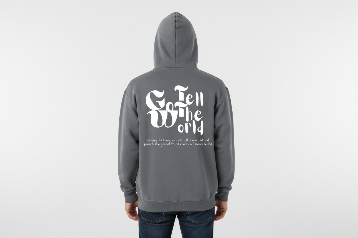 Go tell the world - GTTW | Oversize Fleeced Hoodie