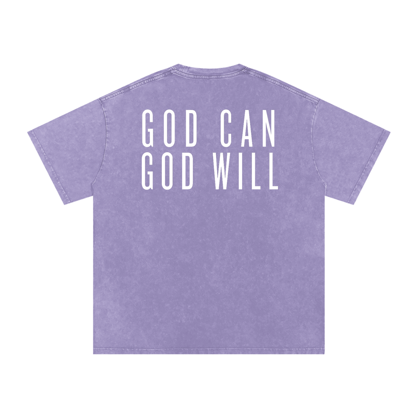 God can, God will | Special Edition | Snow Washed Oversized Cotton T-Shirt