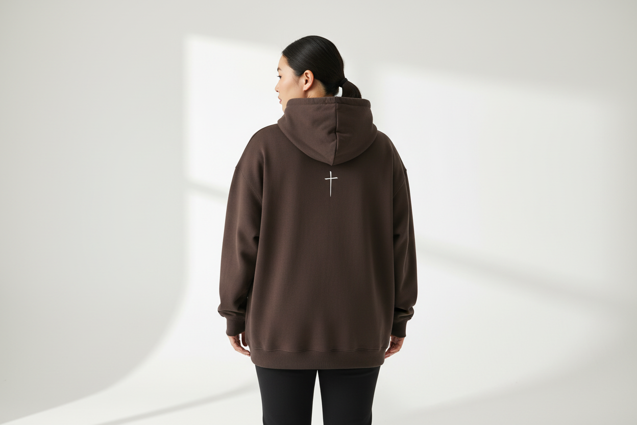 The Cross changed everything | Essential Heavyweight Drop-Shoulder Hoodie