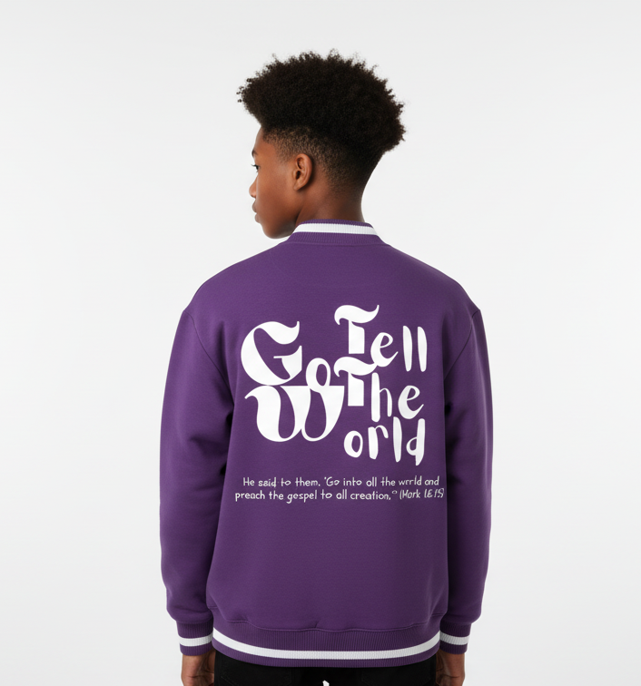 Go Tell The World | Zip Bomber Jacket