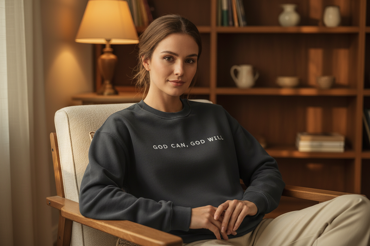 God Can, God will | Comfy Fleeced Sweatshirt