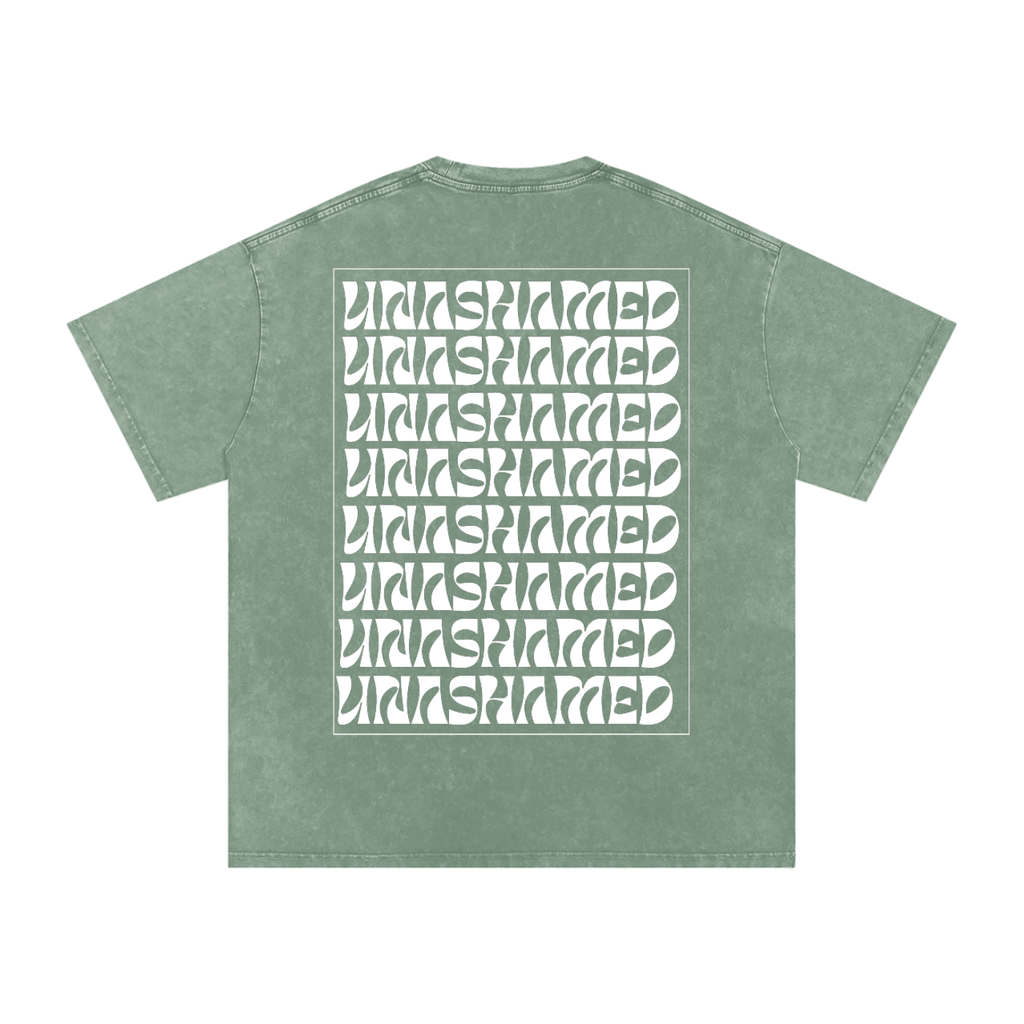Unashamed | Snow Washed Oversized Cotton T-Shirt