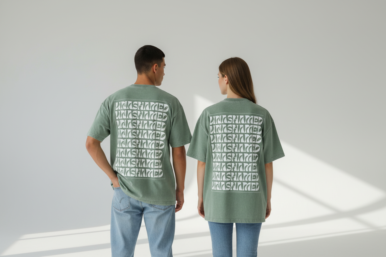 Unashamed | Snow Washed Oversized Cotton T-Shirt