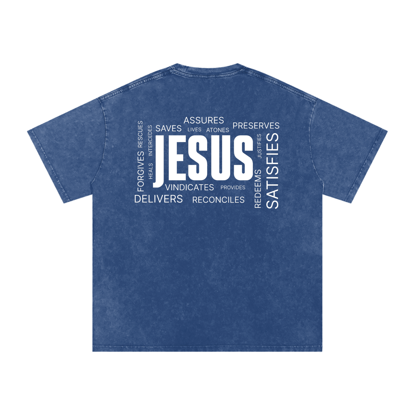 Jesus Christ | Snow Washed Oversized Cotton T-Shirt